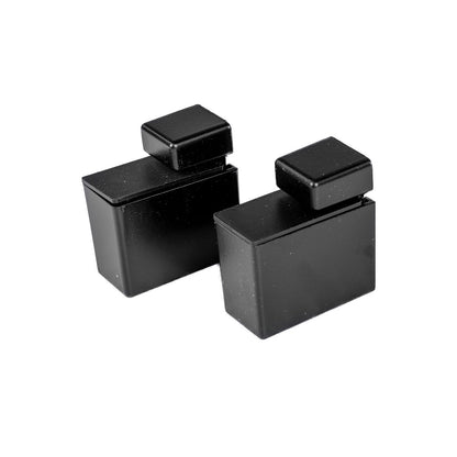 Flexi Storage Decorative Shelving Shelf Clip 2 Pack 24mm x 48mm Black