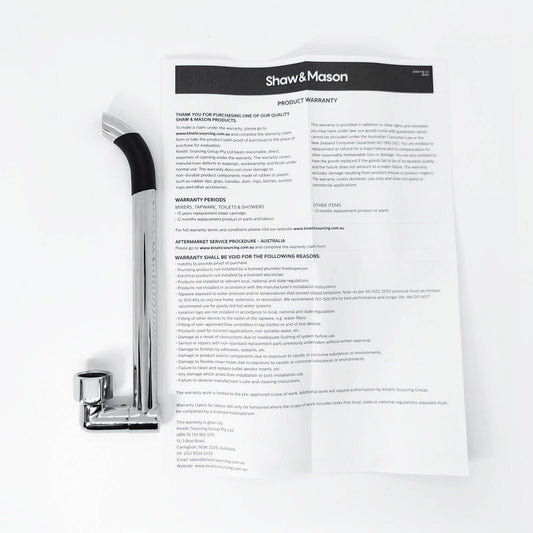 Shaw Mason Chrome Swivel Laundry Arm - 230mm