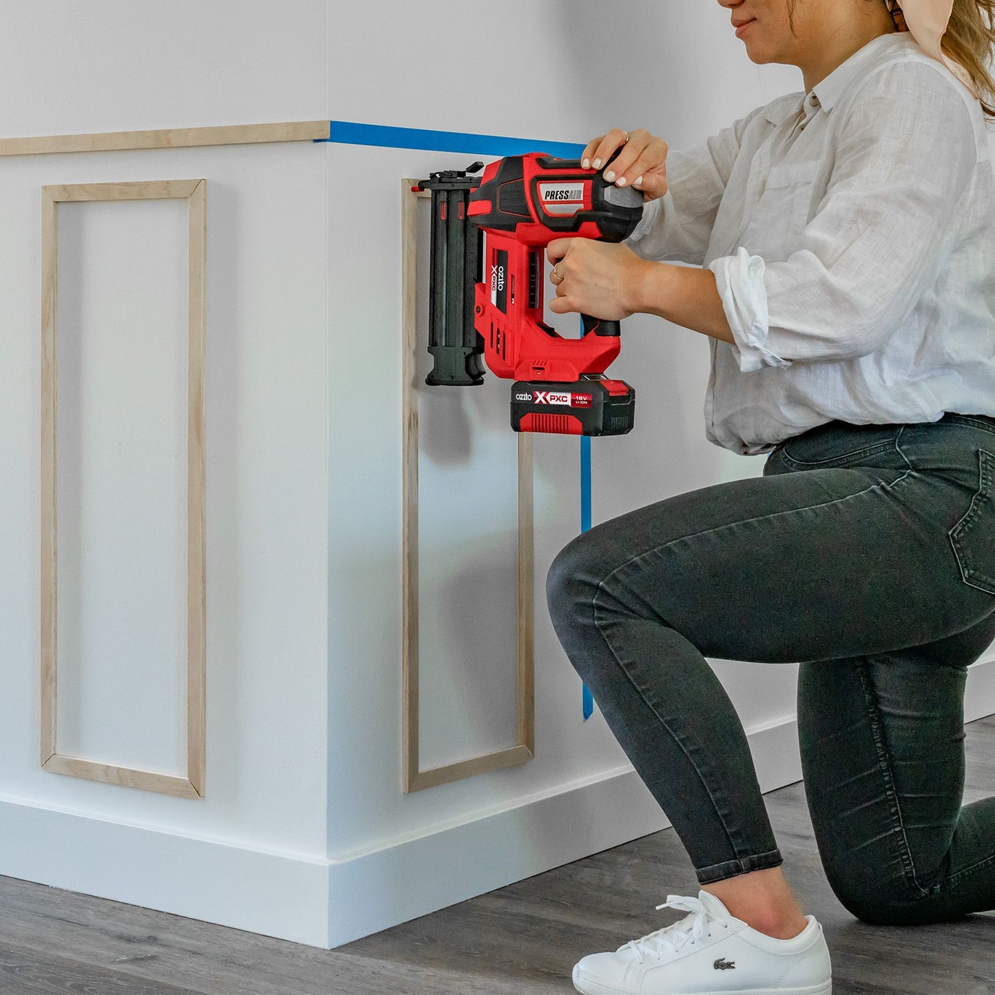 Ozito Cordless Brad Finishing Nailer - PXNGS-218 - 18GA - 18V
