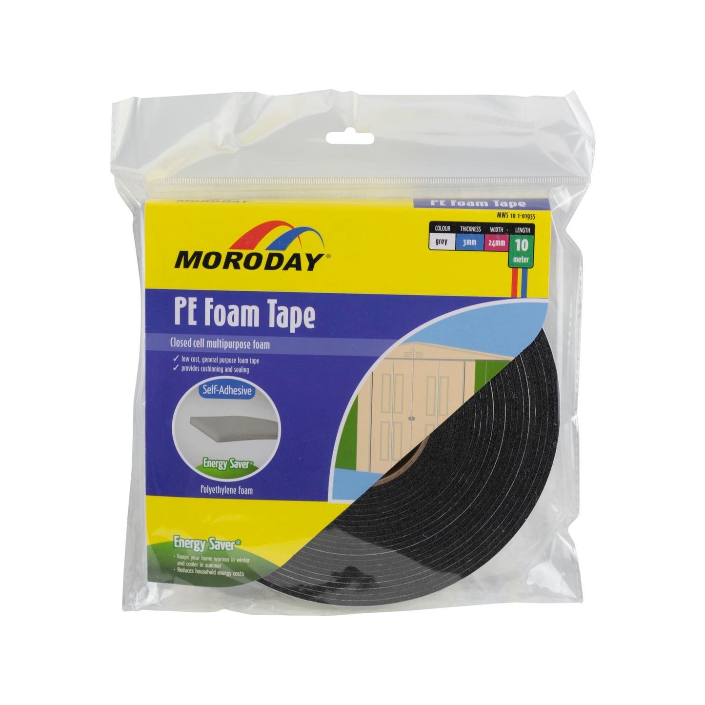 Moroday Foam Tape - 24mm x 3mm x 10m