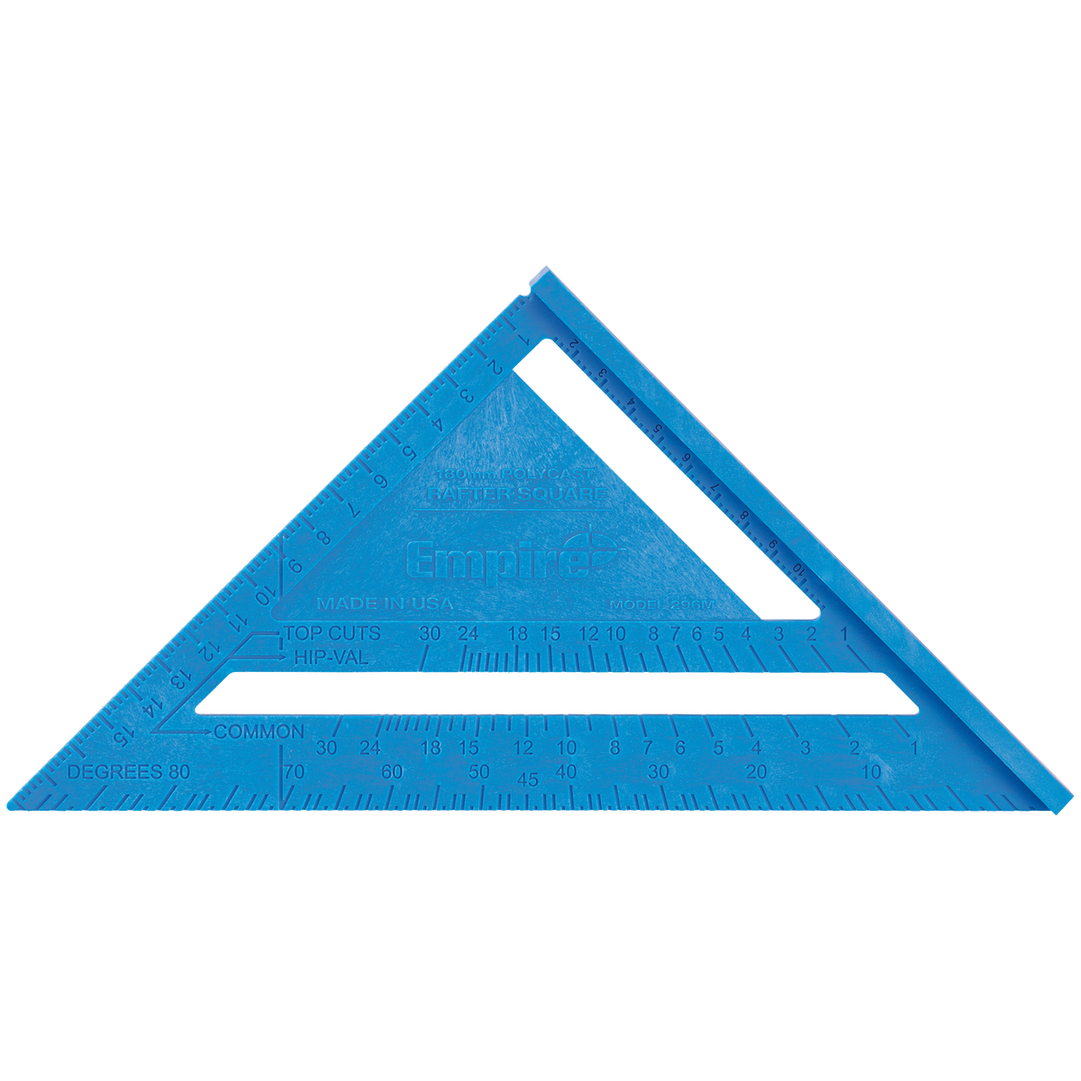 Empire 180mm Metric Polycast Rafter Square - Lightweight - Durable - Accurate