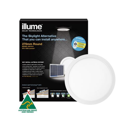 Illume Round Flush Mount Skylight Alternative - 270mm