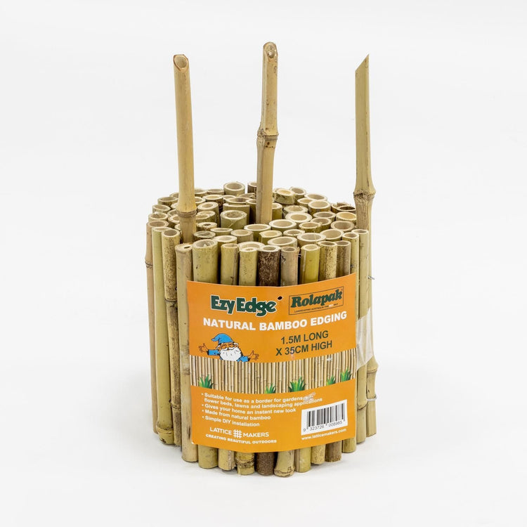 Lattice Makers Bamboo Garden Edging - 1500 x 350mm - Natural