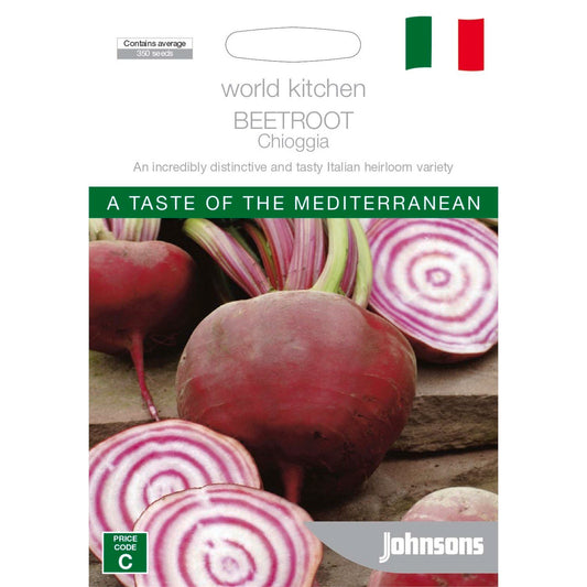 Johnsons World Kitchen Beetroot Chioggia Seeds - 95mm