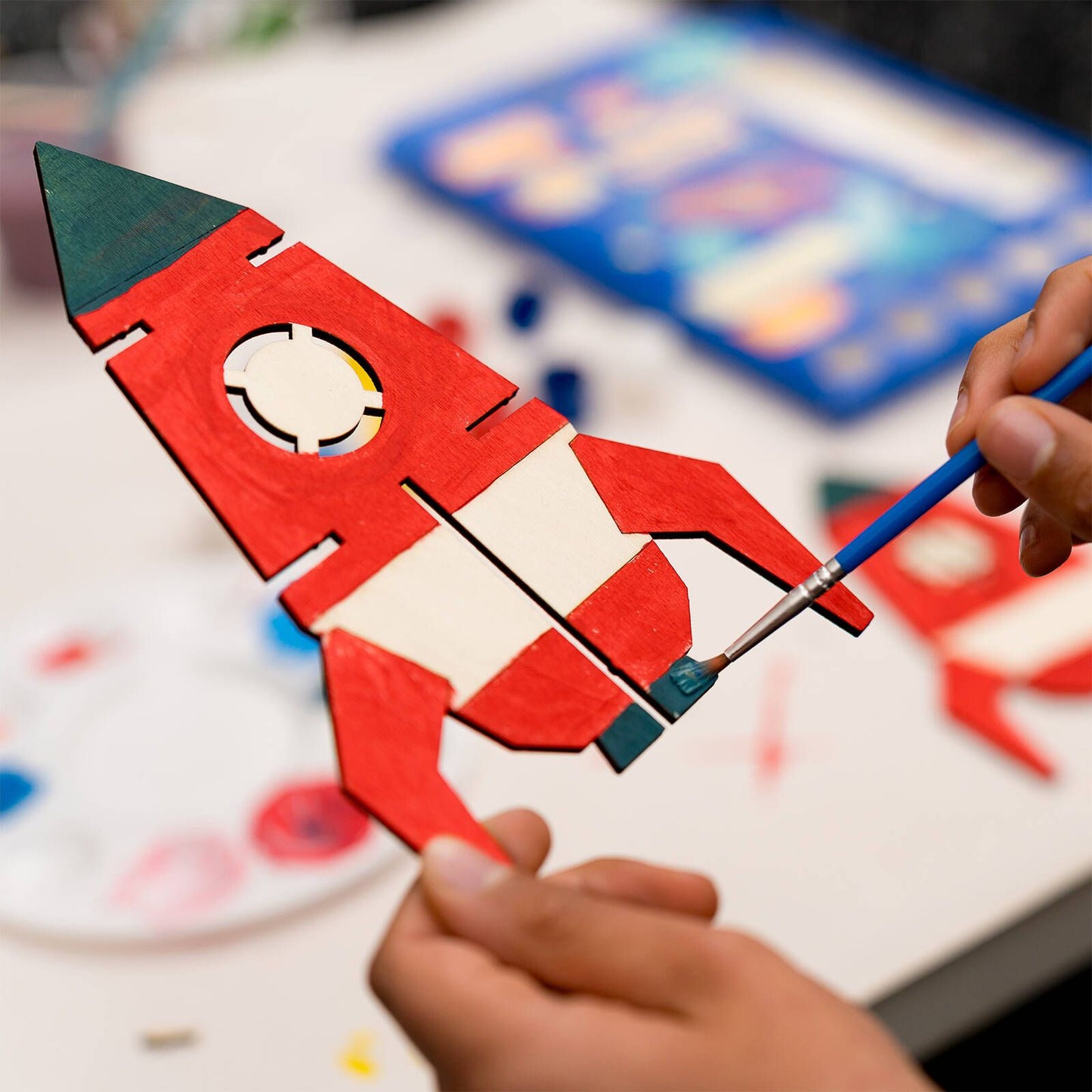 Crafted Rocket Wooden Puzzle - 14 Pieces - 195 x 305mm