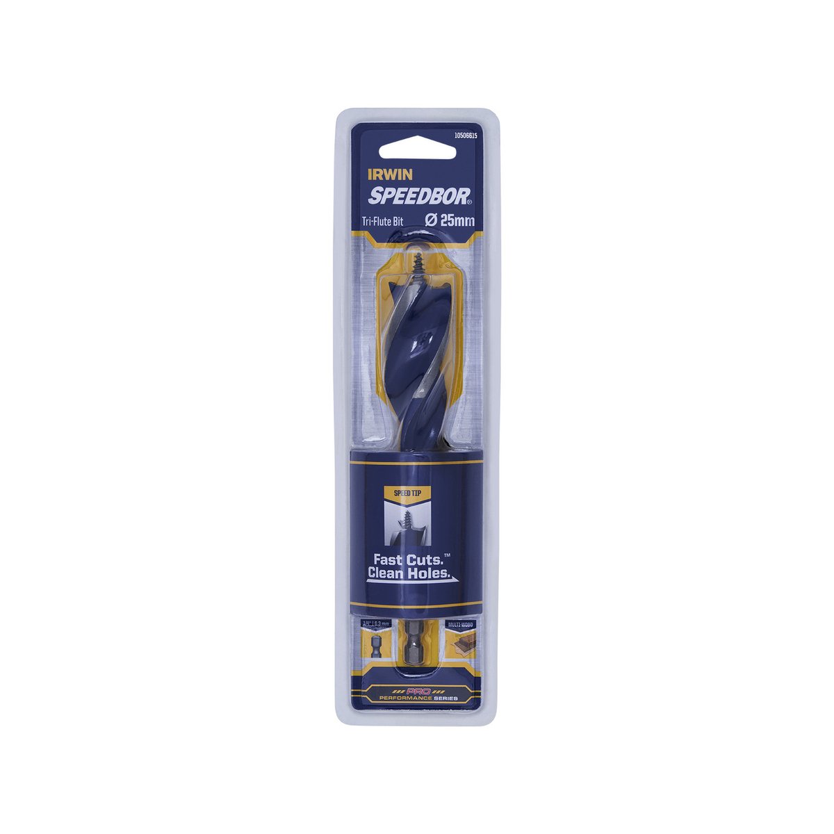 Irwin Speedbor Max Auger Bit - 25mm - Steel - Tri-Flute Design