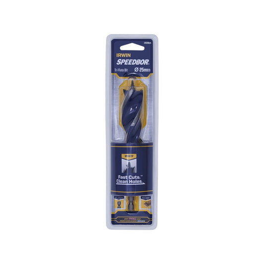 Irwin Speedbor Max Auger Bit - 25mm - Steel - Tri-Flute Design