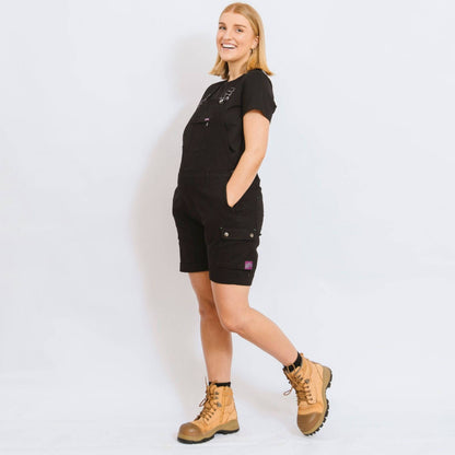 Green Hip All Women Shortalls - Black - Size 12