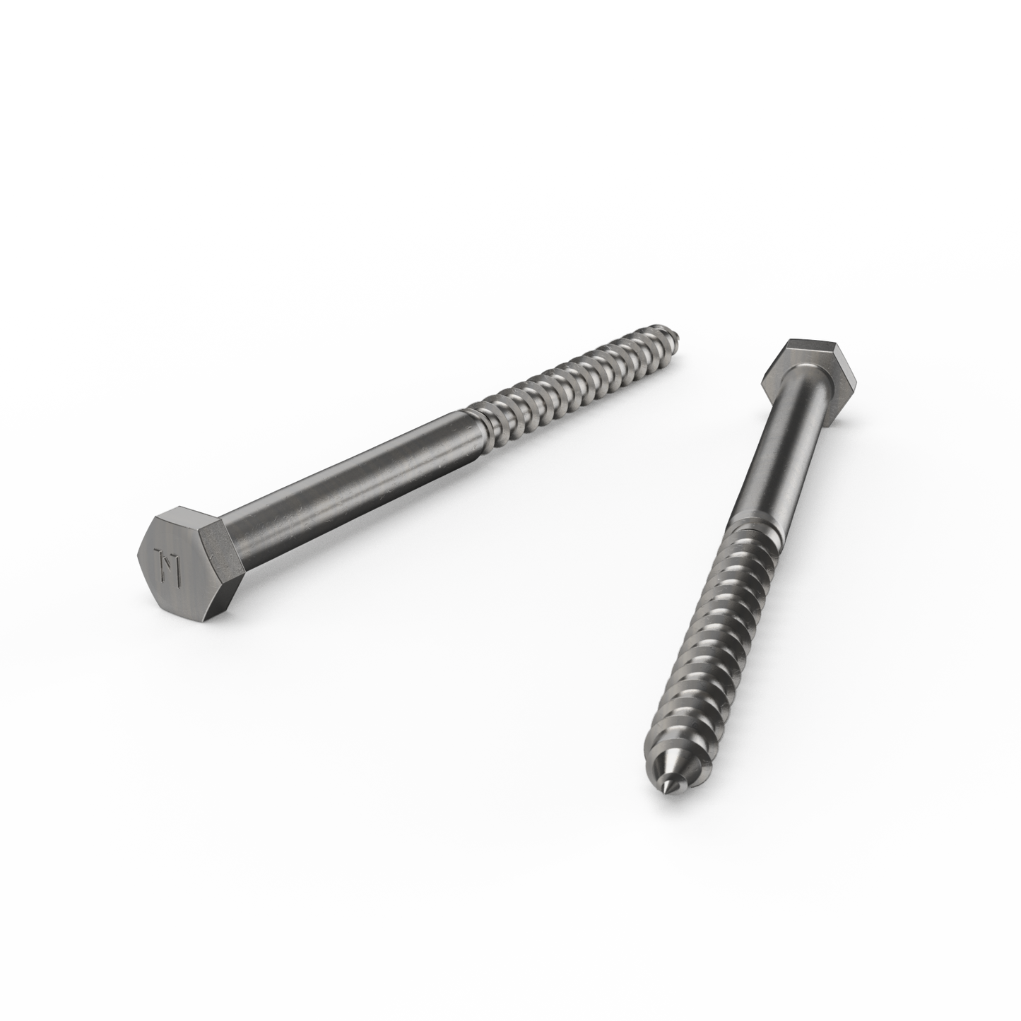 Zenith Hex Head Coach Screws - M10 x 150mm - Stainless Steel - 12 Pack