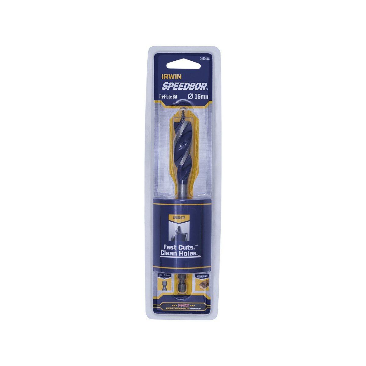 Irwin Speedbor Max Auger Bit - 16mm - Steel - Tri-Flute Design