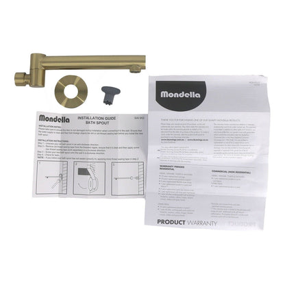 Mondella Resonance Bath Swivel Spout Brushed Brass Resonance