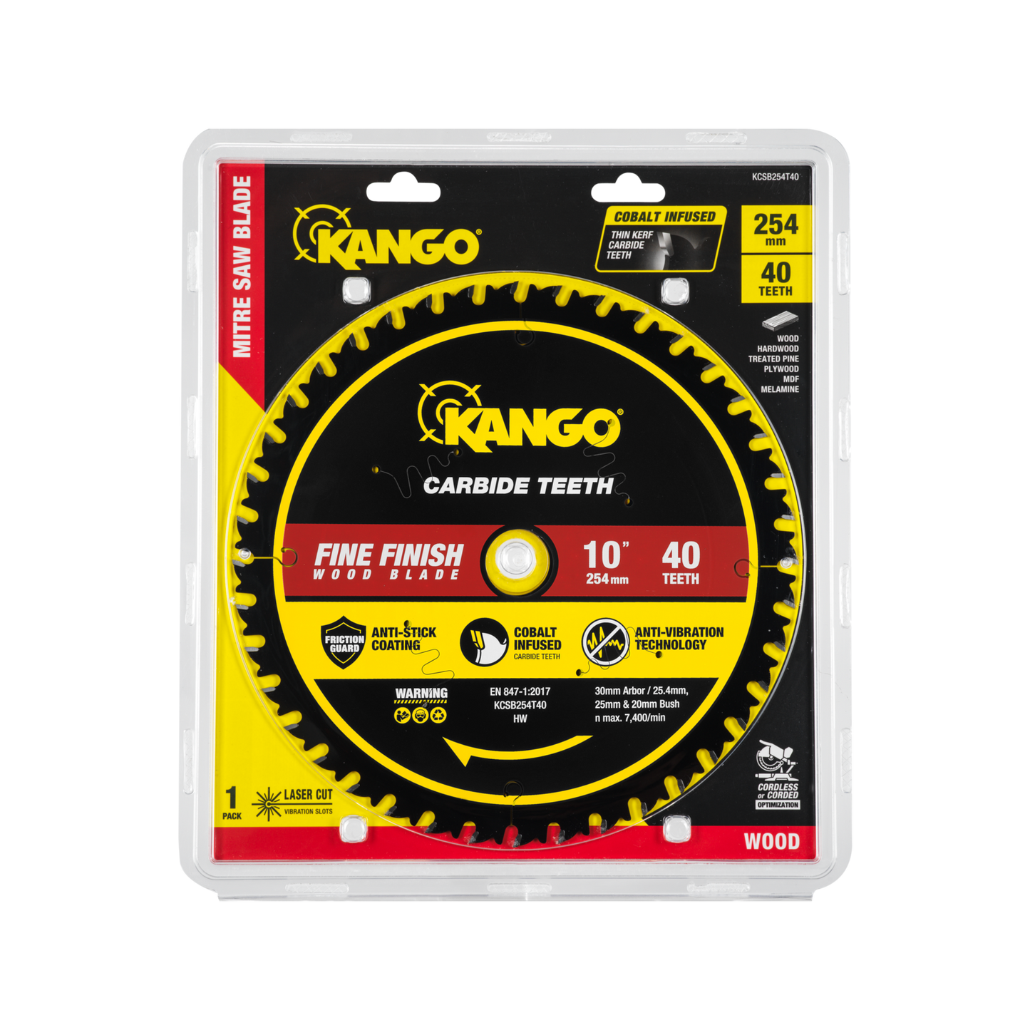 Kango Wood Mitre Saw Blade - 254mm - 40T