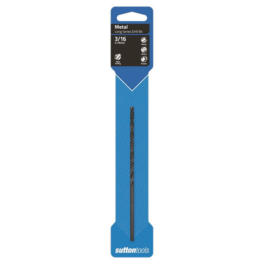 Sutton Tools Long Series Jobber Drill Bit - 3/16"