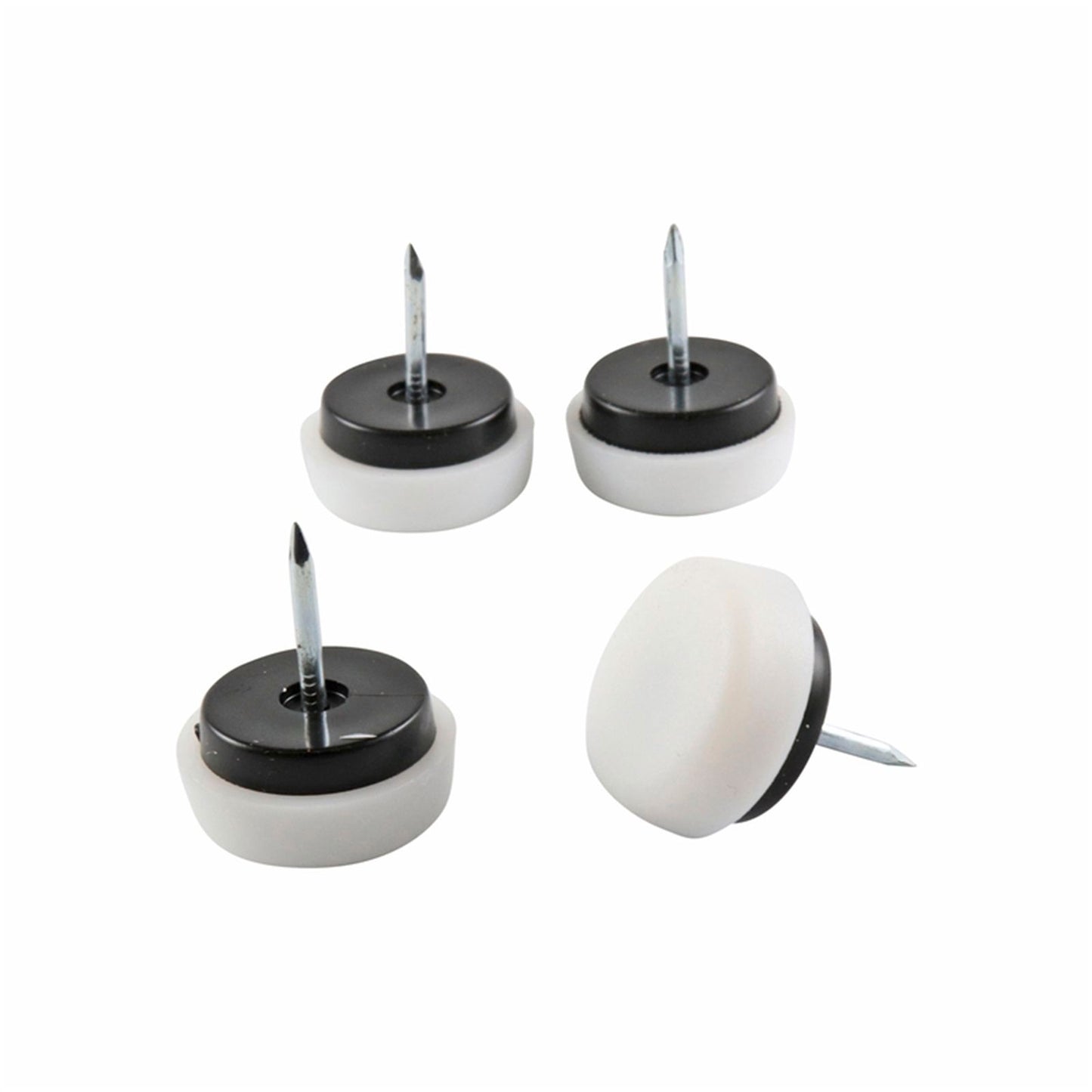 Surface Gard White Plastic Cushioned Glide - 22mm - 4 Pack