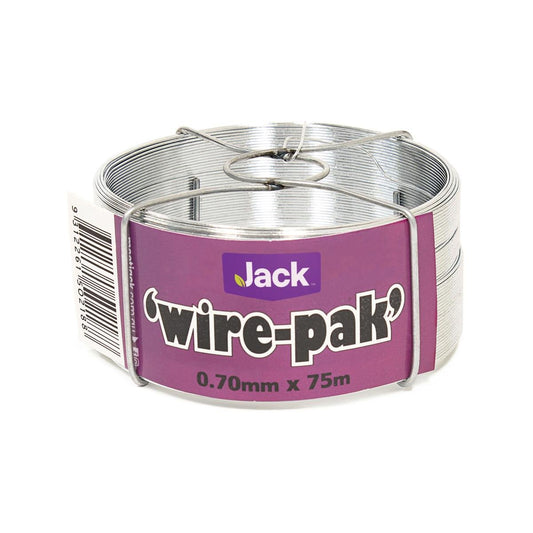 Jack Wire-pak 0.7mm x 75m Galvanised Tie Wire