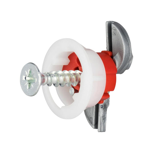 Gripit 18mm Red Plasterboard Fixing 4 Pack - Strong - Reusable - 40kg Capacity