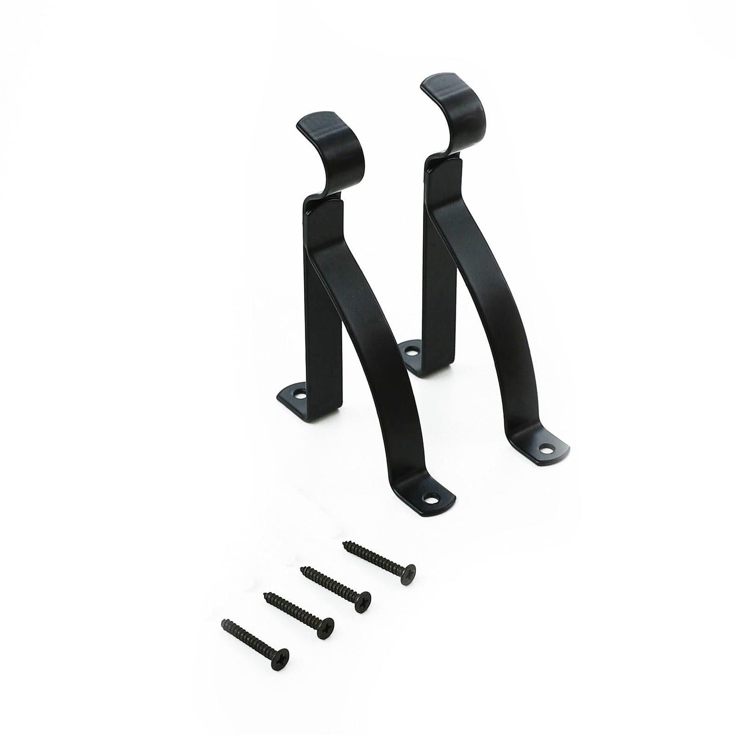 Windoware Curtain Bracket - 100mm - Black - 2 Pack