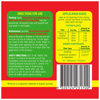 PowerFeed Controlled Release Plant Food - 1kg - Tomatoes & Vegetables