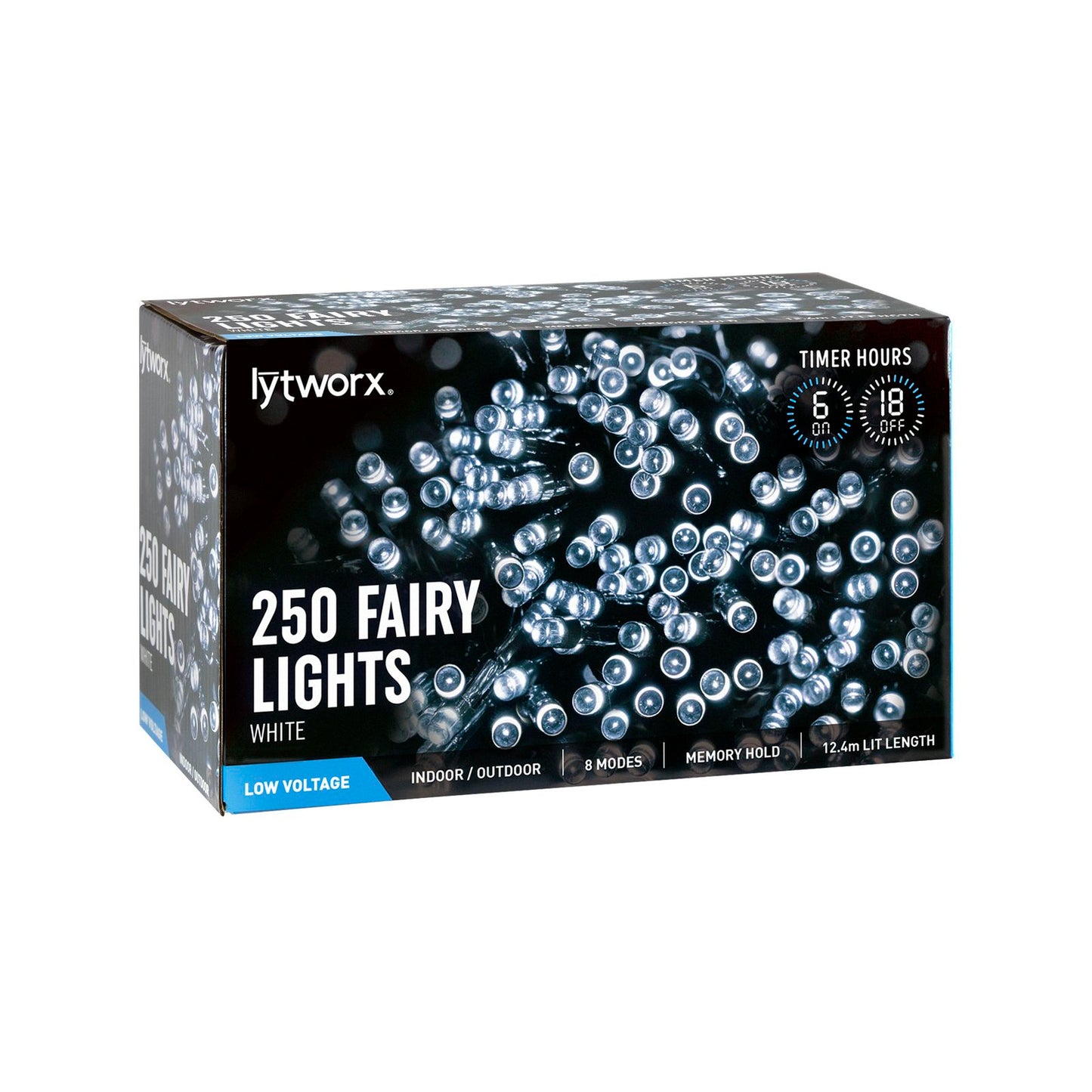 Lytworx White LED Party Lights - 250 - 12.4m