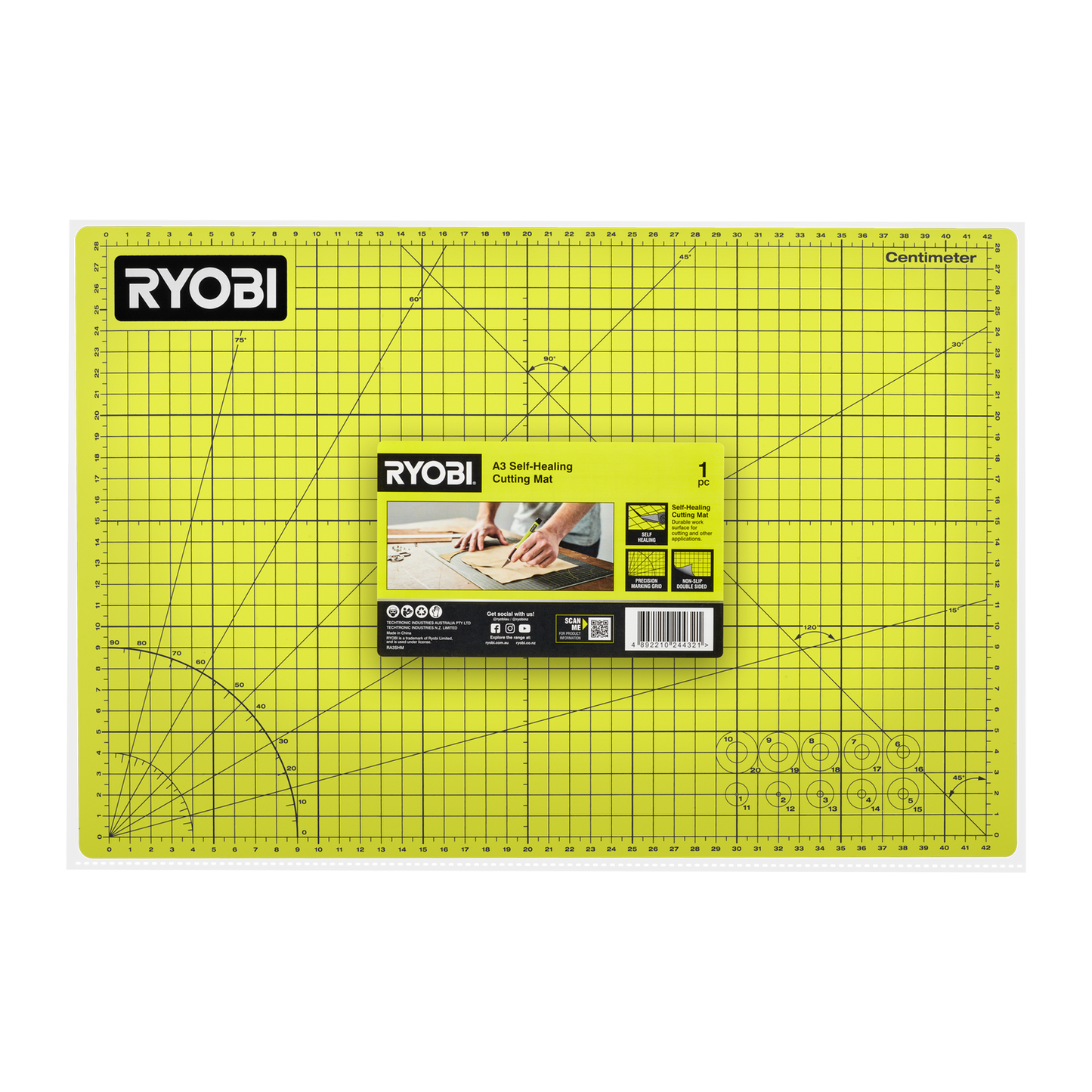 Ryobi Self Healing Cutting Mat - A3 - 340 x 450mm