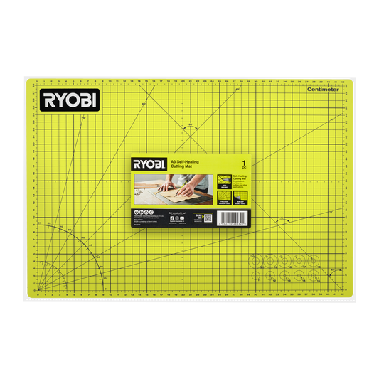 Ryobi A3 Self-Healing Cutting Mat - 340 x 450mm