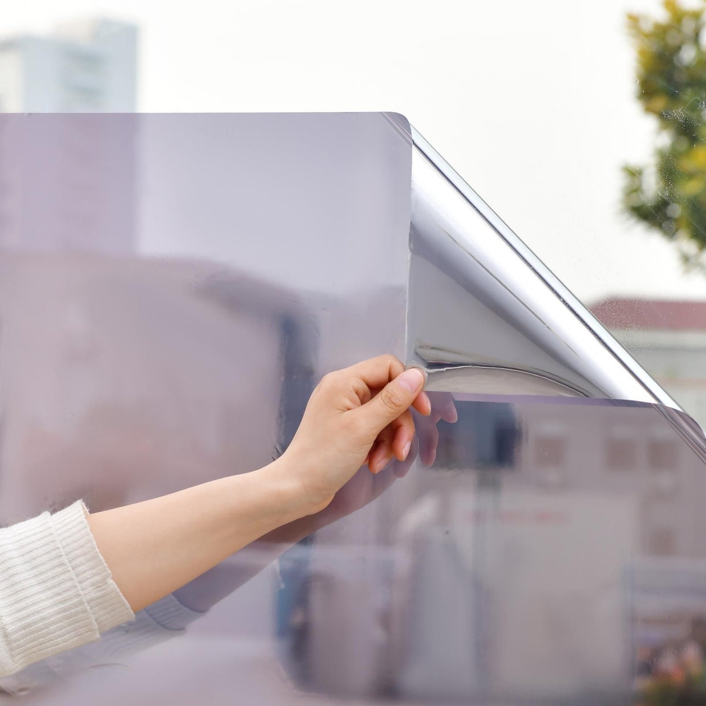 Pillar Mirror Tinted Window Film - 0.9 x 2m
