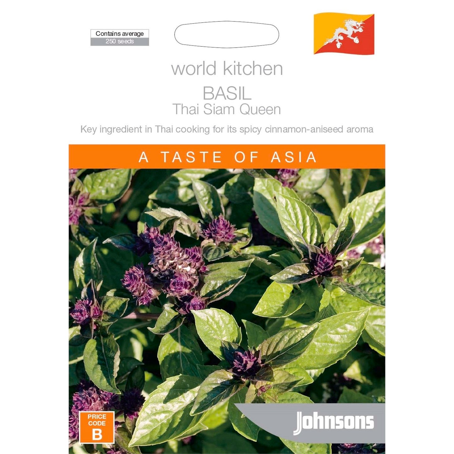 Johnsons Basil Thai Siam Queen Seeds - 95mm