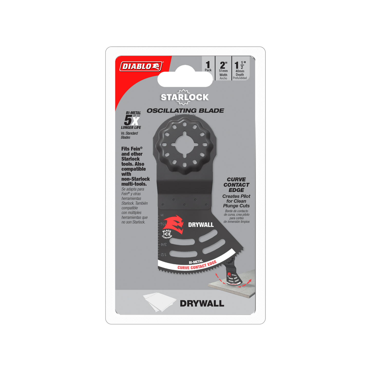 Diablo Multi Tool Blade - 40 x 51mm - Drywall
