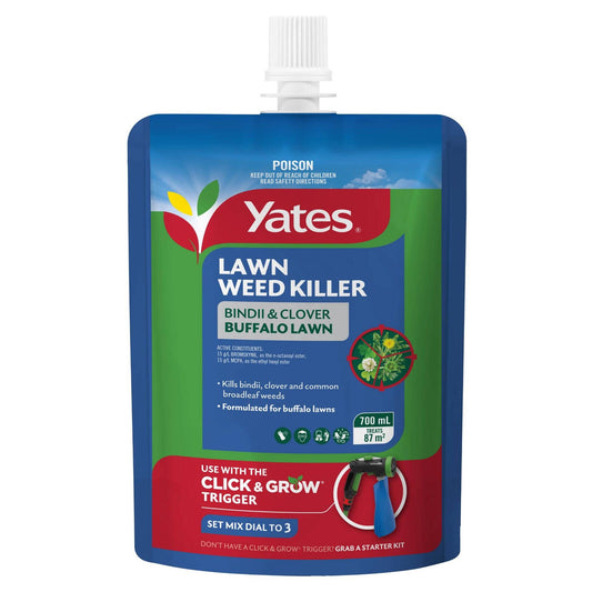 Yates Click And Grow Bindii And Clover Buffalo Lawn Weed Killer - 700ml