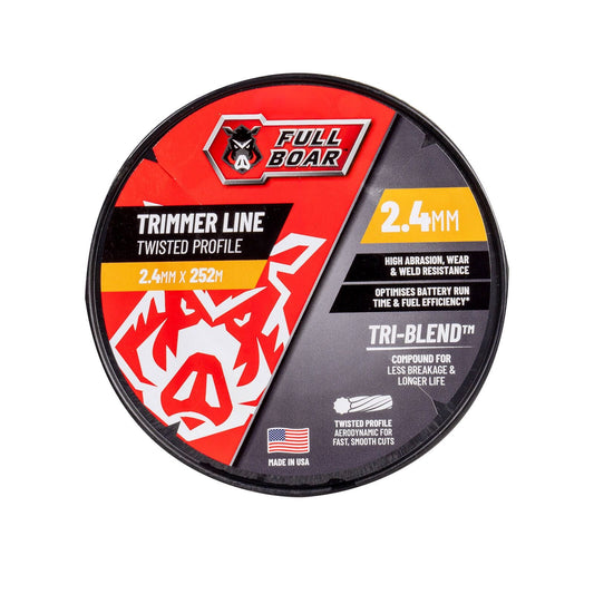 Full Boar Twisted Profile Trimmer Line - 4mm x 252m