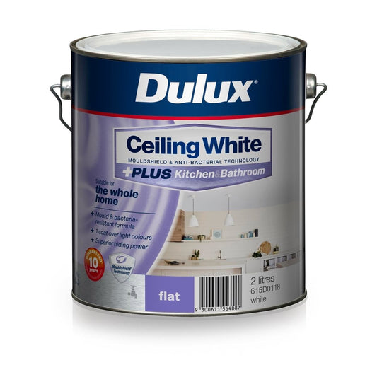 Dulux Ceiling Paint - 2L - Water-based - Mould Resistant