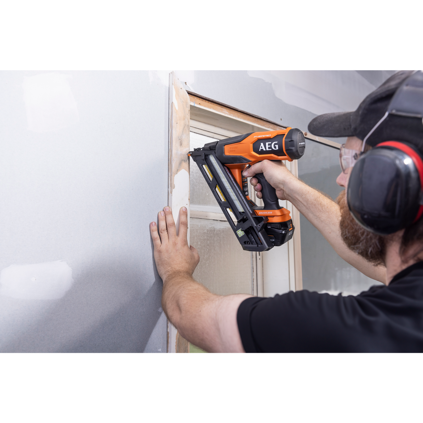 AEG F-RAPID 15GA DA Angled Brad Nailer Kit - 18V - 5Ah