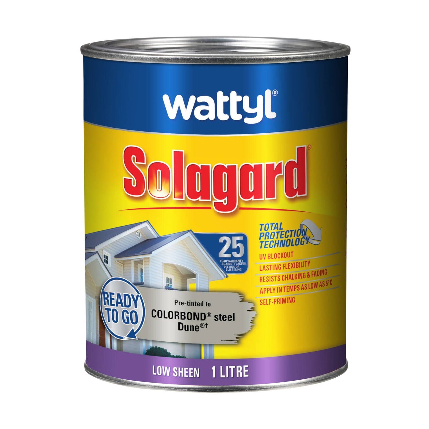 Wattyl Solagard Exterior Paint - 1L - Dune - Low Sheen