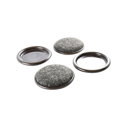 Surface Gard Brown Round Carpet Base Castor Cups - 51mm - 4 Pack