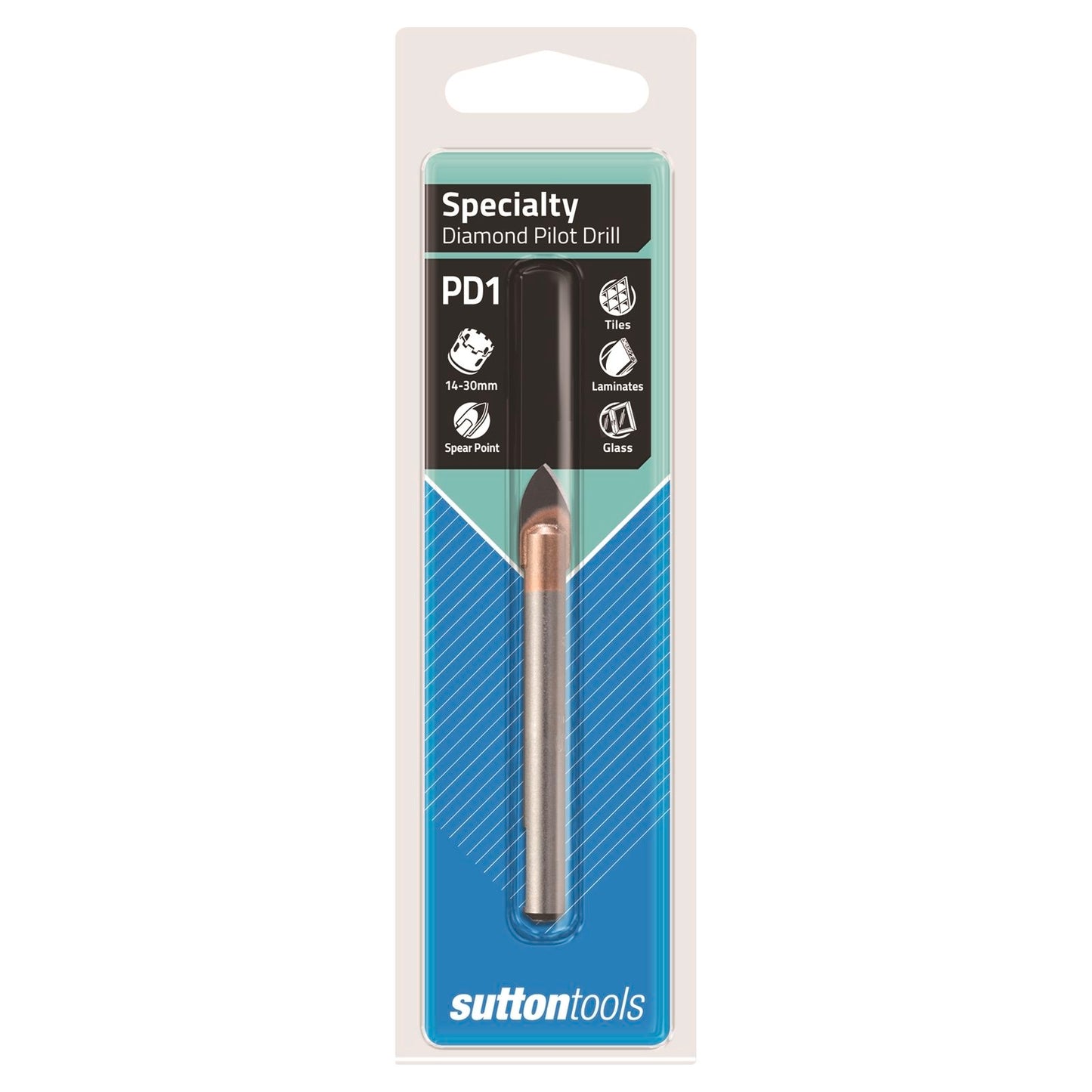 Sutton Tools Diamond Holesaw Pilot Drill - 8.0 x 63mm