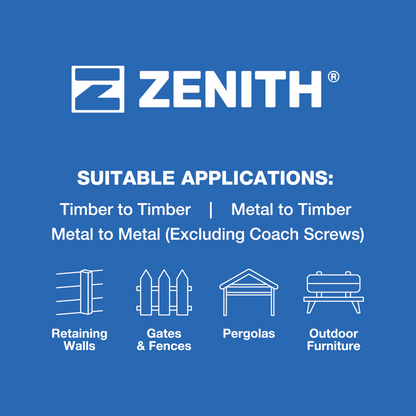 Zenith Cup Head Bolt - M10 x 75mm - Hot Dipped Galvanised