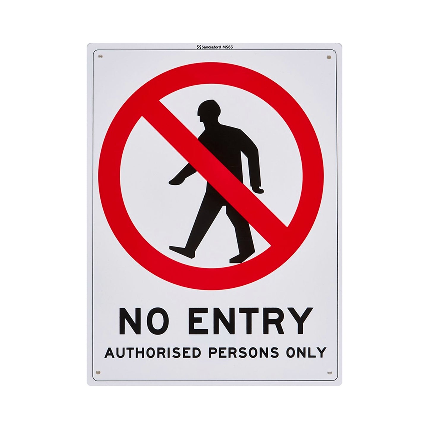 Sandleford No Entry Sign - 300 x 225mm