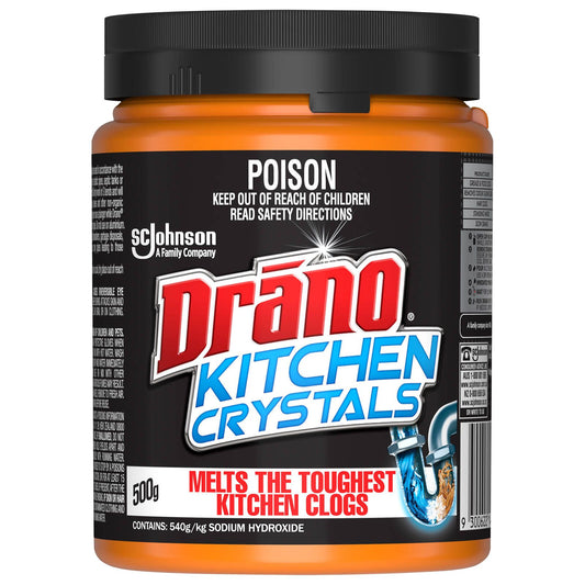 Drano Kitchen Drain Crystals 500g