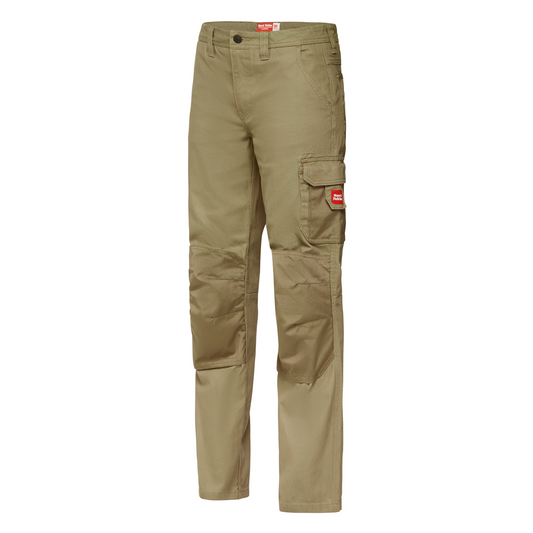Hard Yakka Women's Legends Cotton Cargo Pant - Size 12 - Khaki