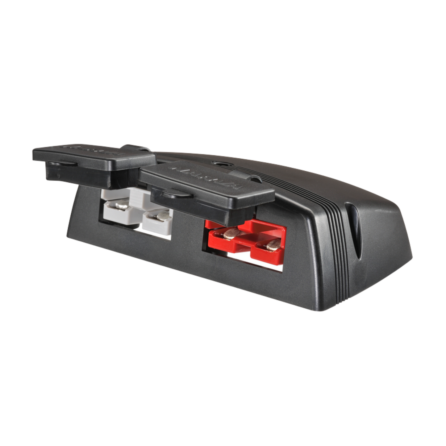 Narva Heavy Duty Twin Surface Mount Connectors - 12V 50A - Grey/Red