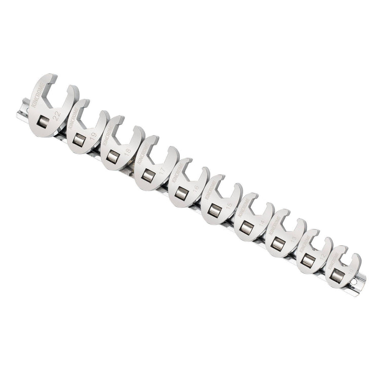 Kincrome 10 Piece 3 8 Drive Metric Crows Foot Spanner Set