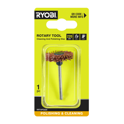 Ryobi Rotary Tool Cleaning and Polishing Disc - 38mm - 220 Grit