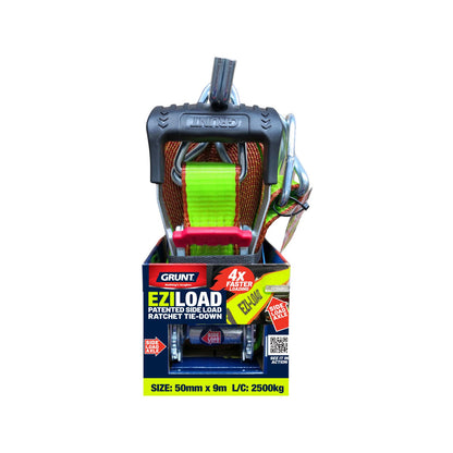 Grunt Ezi Load Ratchet Tie Down - 50mm x 9m - 2500kg
