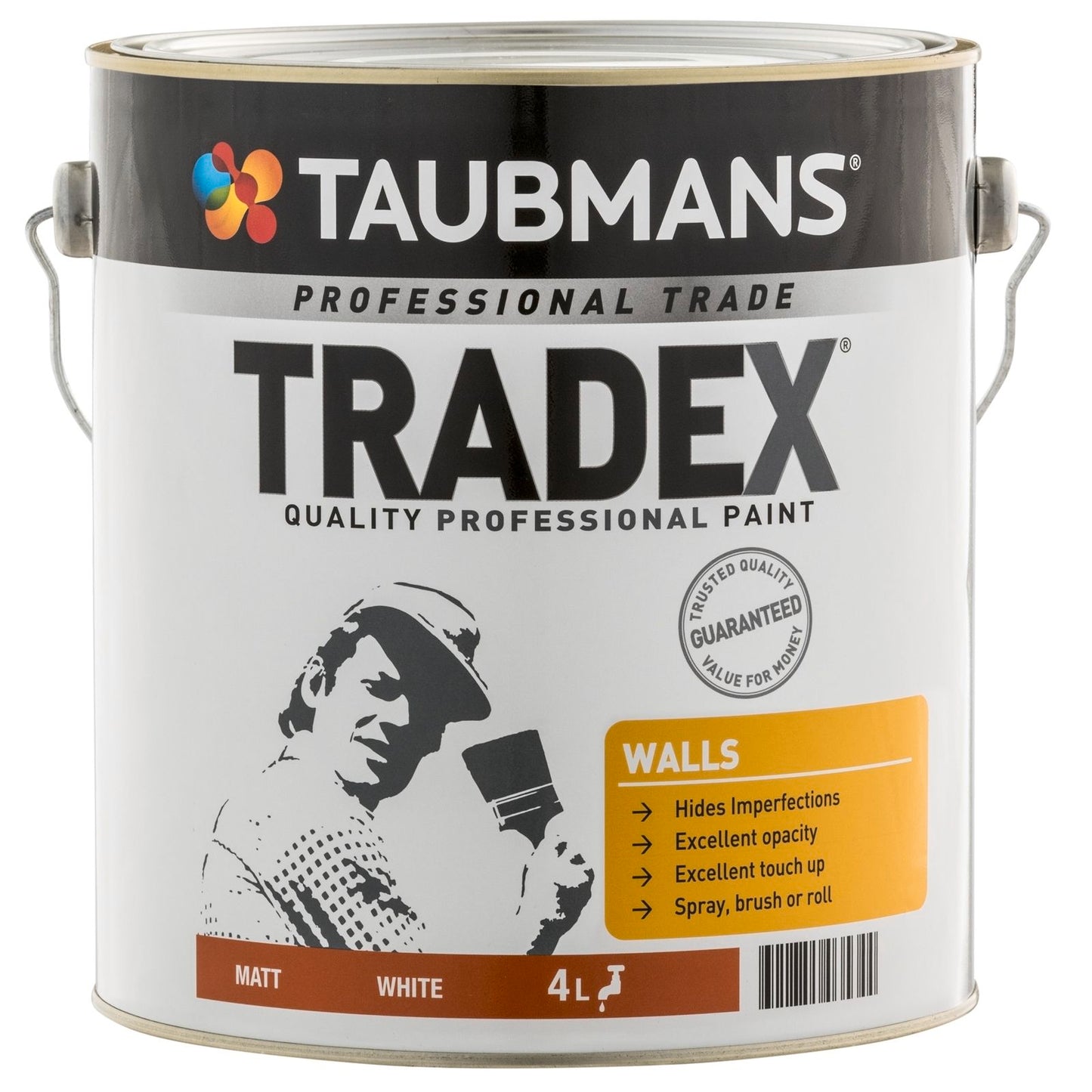 Taubmans Tradex Paint - 4L - Matt