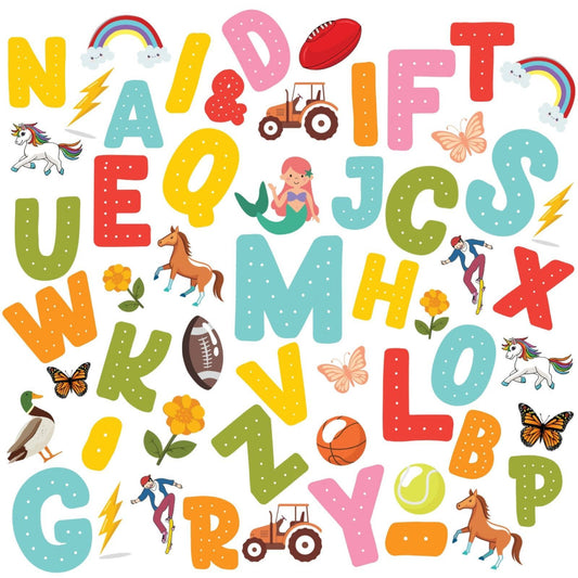 Numero Kids Vinyl Letter Kit - 197 x 225mm