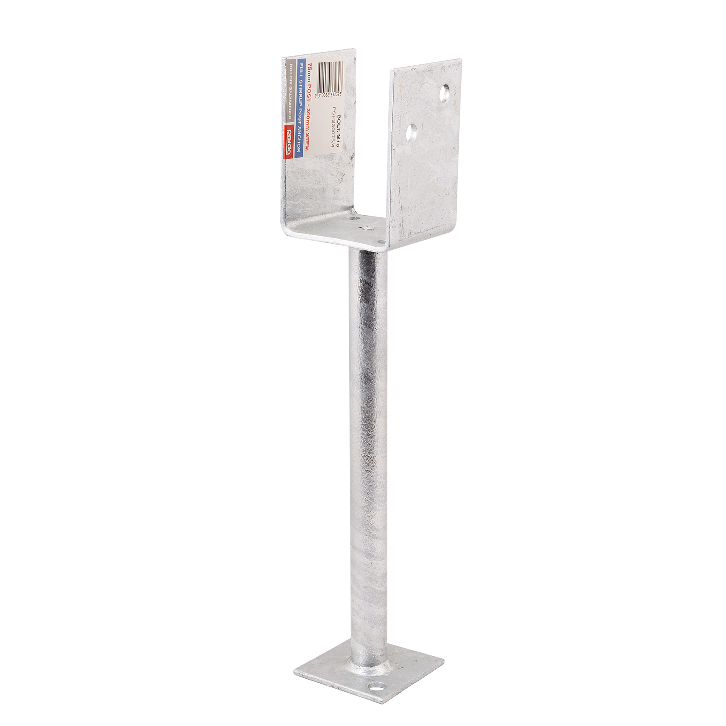 Pryda Full Stirrup Post Anchor - 300 x 75mm