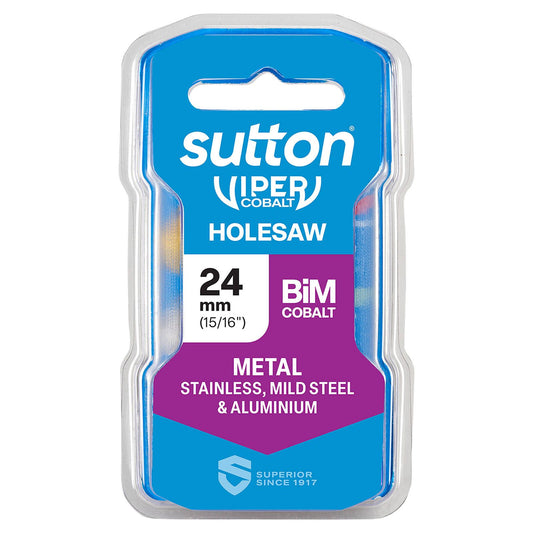 Sutton Tools Viper Cobalt Bi Metal Holesaw - 24mm