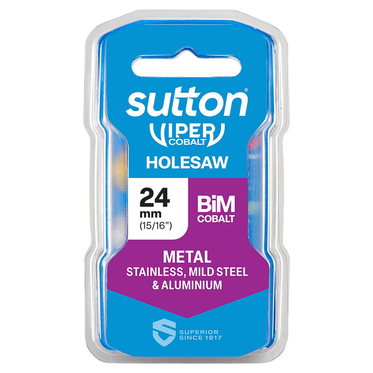 Sutton Tools 24mm Viper Cobalt Bi Metal Holesaw