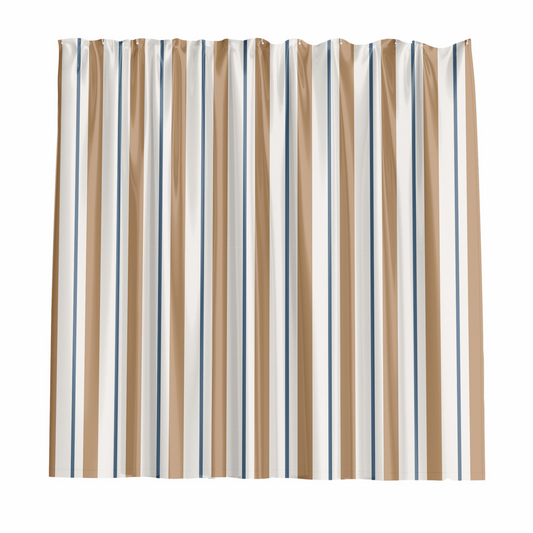 Barelli Nautical Stripes Shower Curtain 180 x 180cm