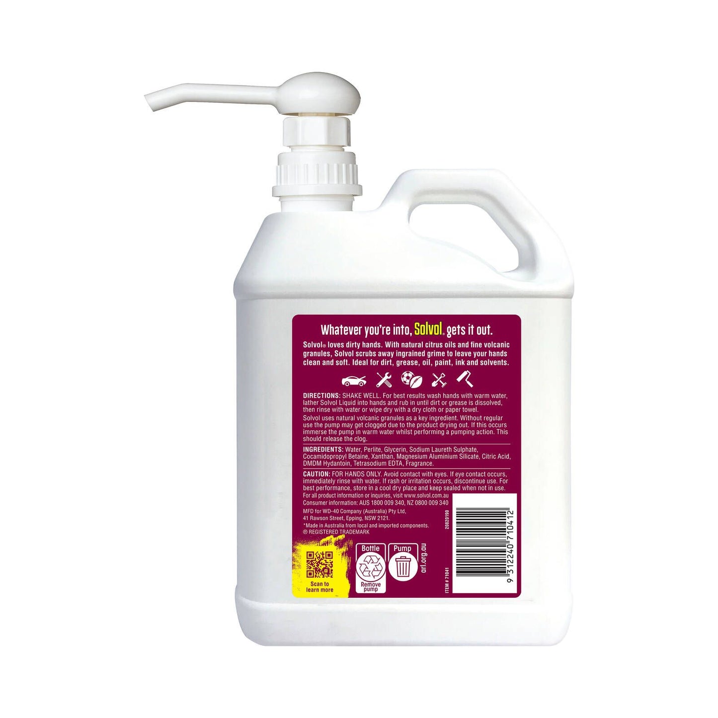 Solvol Liquid Soap Hand Cleaner - 2L